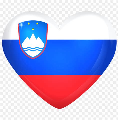 Slovenia Large Heart Flag Clipart Png Photo 60720 TOPpng