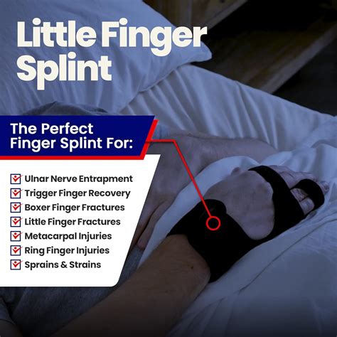 Buy Metacarpal Finger Splint Hand Brace Pinky Finger Splint For Boxer Fractures Broken Ring