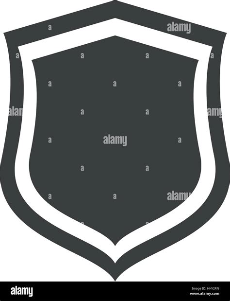 shield protection heraldic insignia security stock vector image art