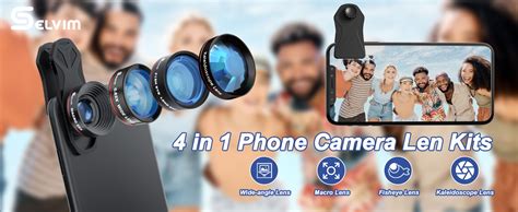 Selvim Phone Camera Lens Phone Lens Kit 4 In 1 New 25X Macro Lenses