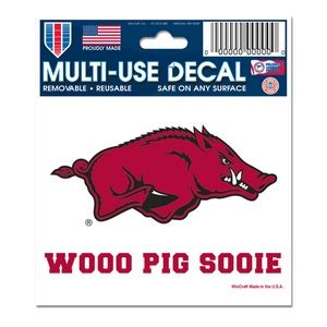 University Of Arkansas Razorbacks Woo Pig Sooie X Ultra Decal At