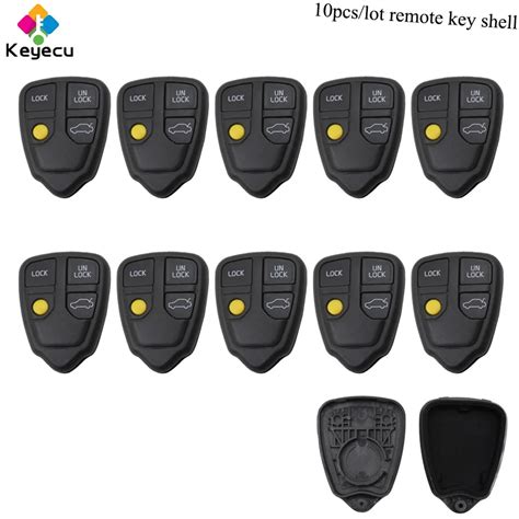 KEYECU 10PCS Lot Remote Control Car Key Shell Case Cover With 4 Buttons