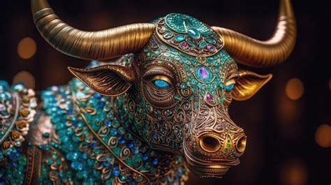 Premium AI Image Taurus The Bull Zodiac Sign Generative AI