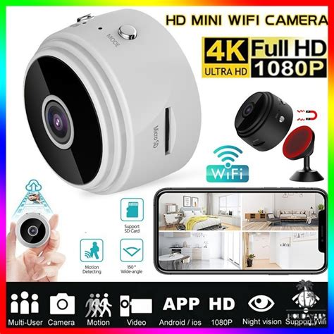 A P Hd Webcam Wifi Mini Casa Inteligente C Mara De Seguridad Ip