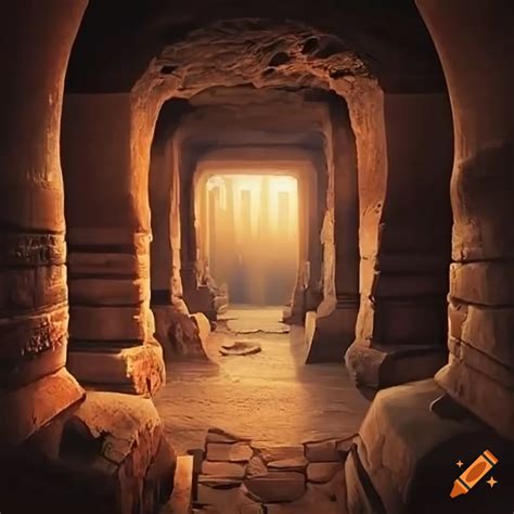 Photo Of An Ancient Underground Temple On Craiyon