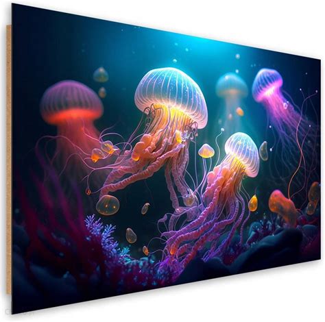 Feeby Obraz Deco Panel Meduza Neon Abstrakcja 60x40 5905726312763