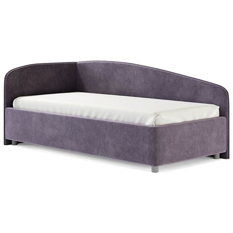 Кровать полутораспальная 120х180 см вельвет сиреневый Paola L - купить ...