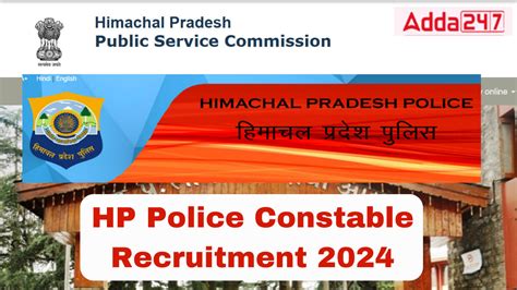 Hp Police Constable Recruitment Out Apply For Constable Vacancy