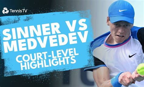 Jannik Sinner Vs Daniil Medvedev Court Level Highlights Miami 2024