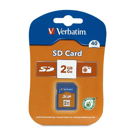 Verbatim 2GB Secure Digital SD Card Rapid PCs