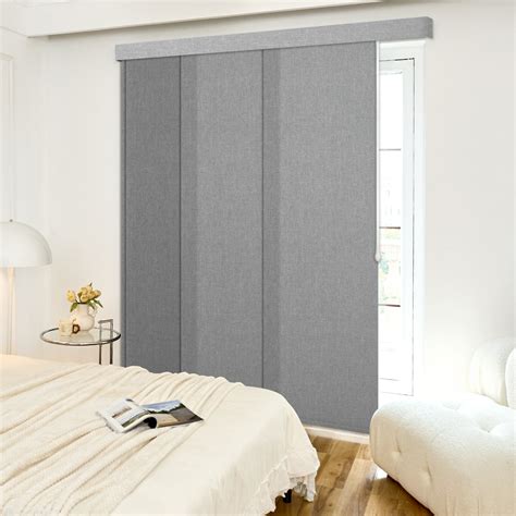 Symple Stuff 4-panel Adjustable Panel Track Blinds Blackout＆Light