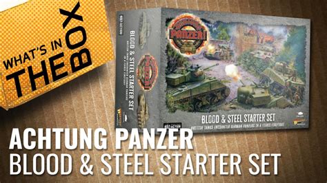 Unboxing Achtung Panzer Blood Steel Starter Set Warlord Games