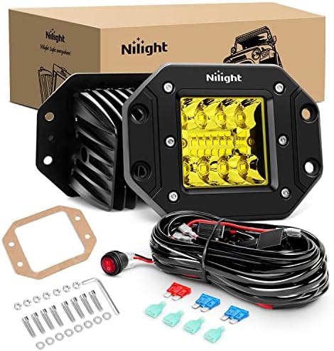 Amazon Nilight Pcs W Flush Mount Amber Led Light Pods Upgraded