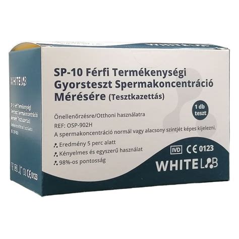 4664 Ft Whitelab SP 10 férfi termékenységi gyorsteszt 1db Herbaline