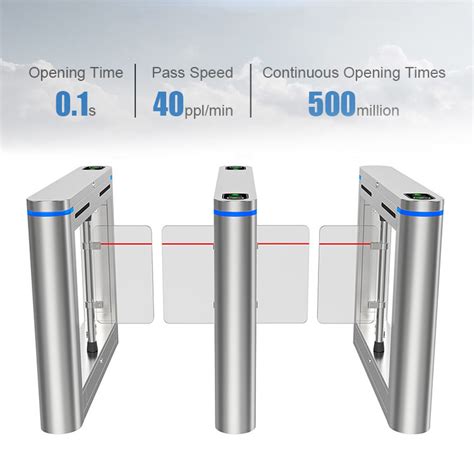 Swing Barrier Gate Servo Motor Swing Barrier Gate With Qr Code Reader