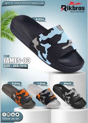 Material Rubber Casual Slipper Rikbros James 03 Mens Slippers Slipper