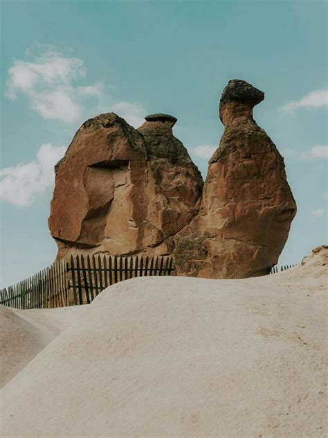 Brown Rock Formation Mountain over Blue Clear Sky during Daytime · Free ...