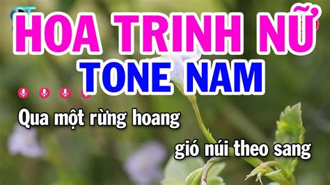 Karaoke Hoa Trinh N Tone Nam Fa Tr Ng Nh C S Ng Hay I L