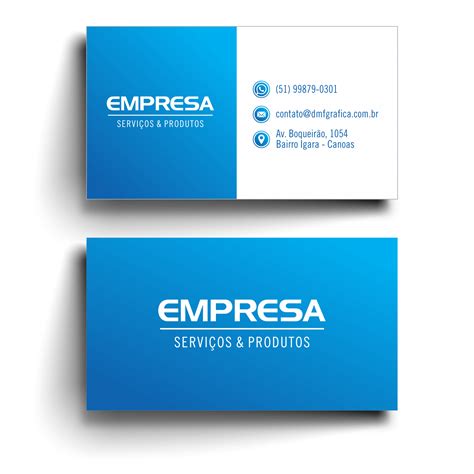 Cartão de Visita | Modelo Genérico CV101 - DMF Gráfica e Brindes