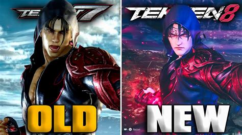 Jin Kazama Old Vs New Ultimate Tekken 8 And 7 Ps5 Comparison Youtube