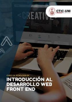 Introducci N Al Desarrollo Web Front End