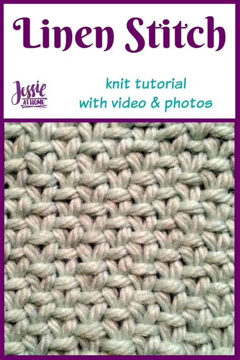 Knit Linen Stitch How To Step By Step Tutorial In Rows And Rounds