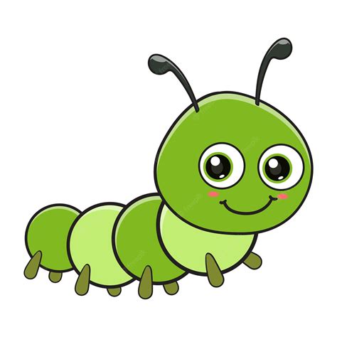 Premium Vector Cute Caterpillar Cartoon