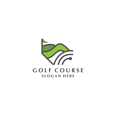 Golf course logo vector icon design template 19011849 Vector Art at ...