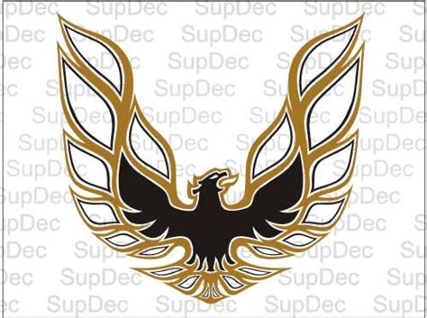 Firebird Trans Am Bird Hood Decal Decal 2 Color Pontiac