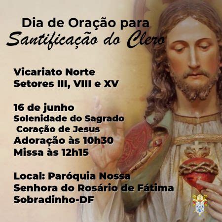 Dia de Oração para Santificação do Clero Santuário Nossa Senhora da Saúde