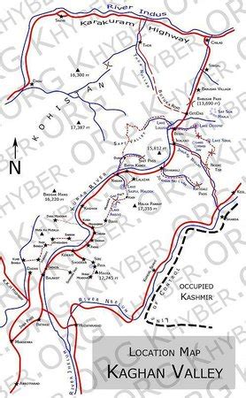 Map Of Naran Kaghan - Caresa Vivianne