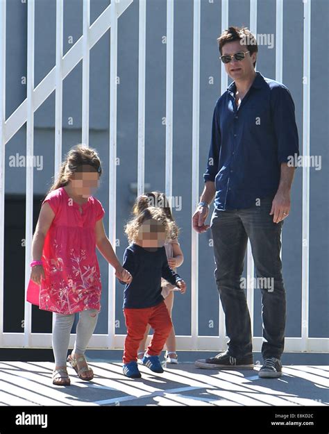 Jason Bateman Shopping At The Farmers Market With His Daughters Francesca And Maple In Beverly