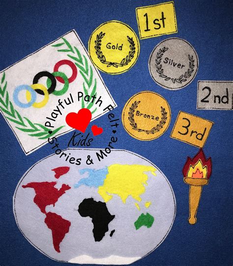 The Olympics Olympic Felt Story Continents Olympic Medals Olympic