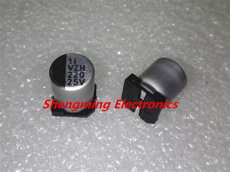 20pcs 220uF 25V SMD Chip Aluminum Electrolytic Capacitor 8x10mm EBay