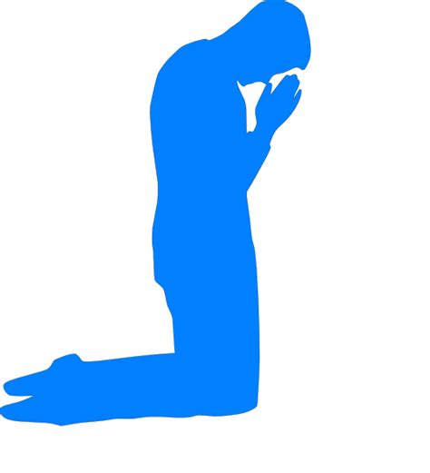 Praying Man Clip Art Man Kneeling In Prayer Full Size Png Clipart