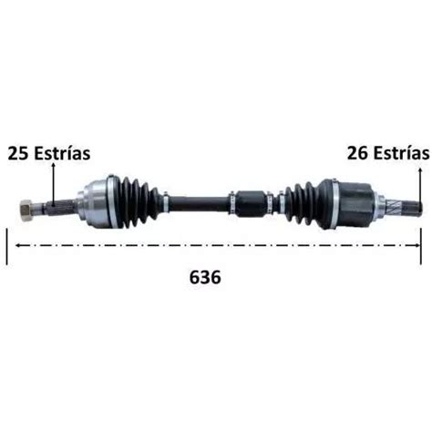 Flecha Homocinetica Para Nissan Versa L Izq M Env O Gratis