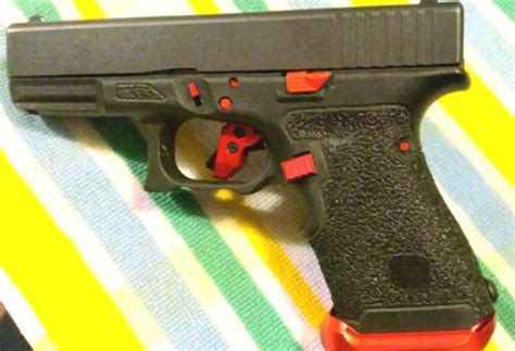 Rowe Tactical Extended Mag Release For Glock Gen 4 5 Red Anodized Aluminum 716053235497 Ebay