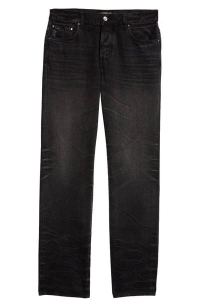 Amiri Stack Flair Jean In Black Modesens