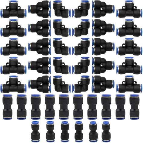 Bwintech Pcs Mm Pneumatic Quick Push In Connect Air Tube Fitting