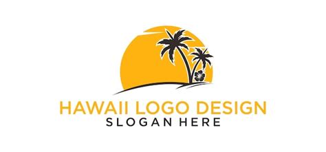 Premium Vector | Hawaii logo design