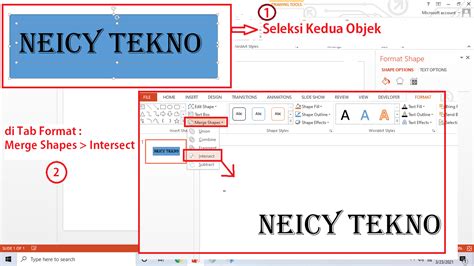 Cara Menggabungkan Gambar Dan Tulisan Di Powerpoint Neicy Tekno