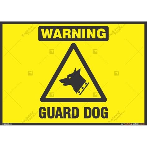 Warning Guard Dog Sign