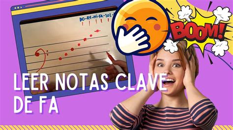 Identificar Notas En Clave De Fa Leer Pentagrama Youtube