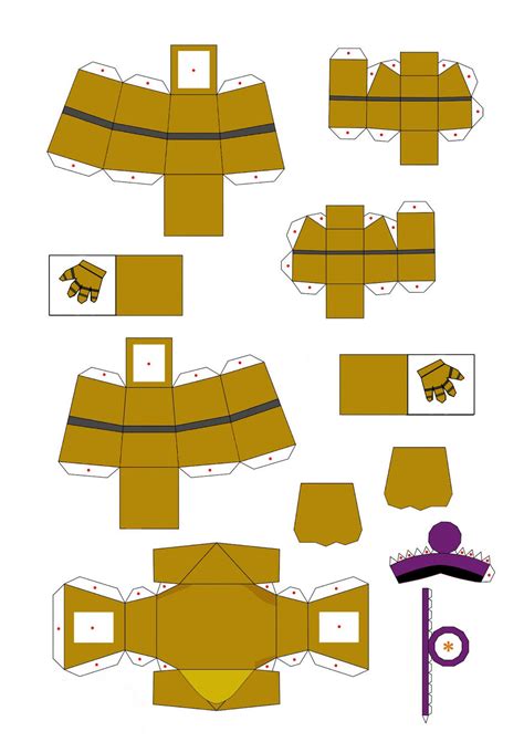 Normal Fredbear Papercraft Part2 By Jackobonnie1983 On Deviantart