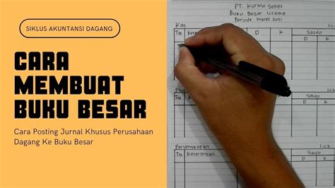 Cara Membuat Buku Besar Beserta Penjelasannya Riset