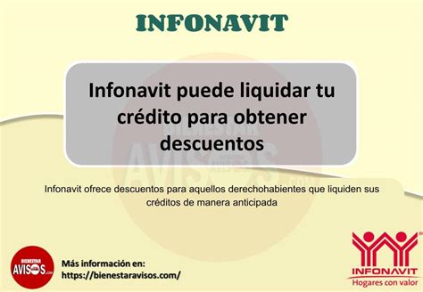 Infonavit Puede Liquidar Tu Cr Dito Para Obtener Descuentos