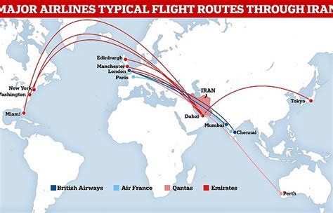 Emirates Airlines Flight Route Map