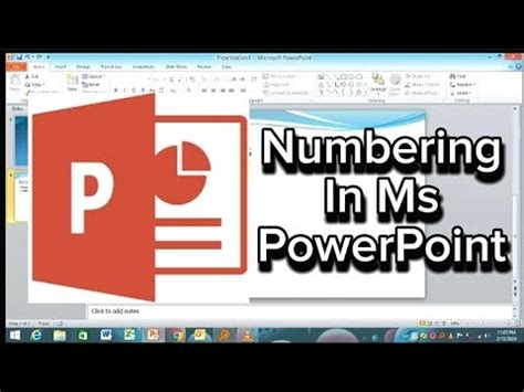 How To Use Numbering Lists In Microsoft Powerpoint Youtube