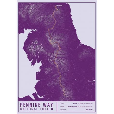 Pennine Way Trail Map