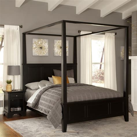 Shop Home Styles Bedford Black King Bedroom Set at Lowes.com